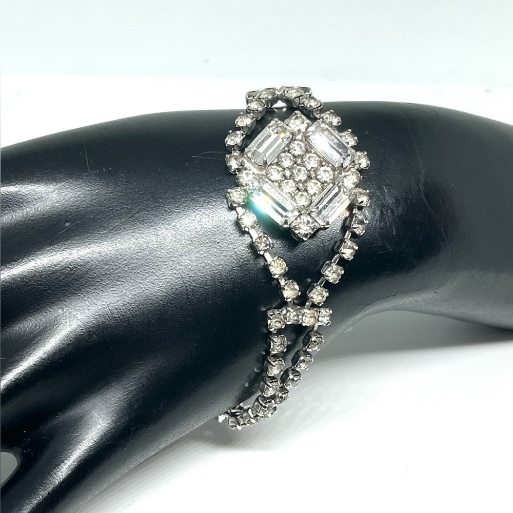 Vintage Clear Rhinestone Bracelet